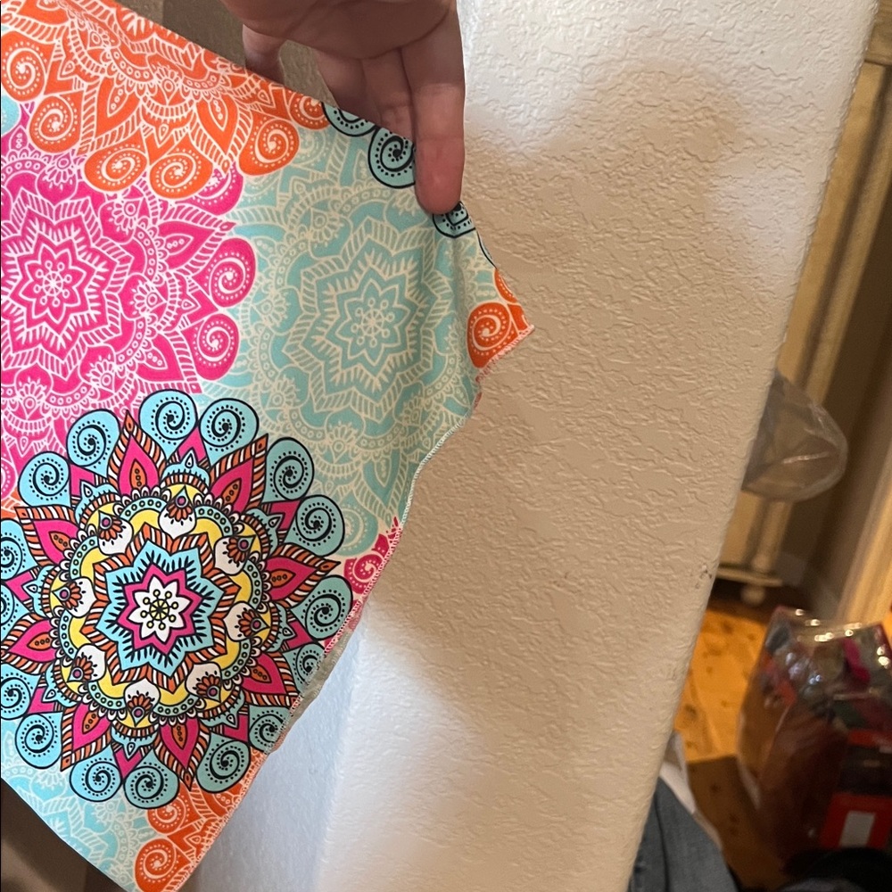 Vibrant Multicolor Mandala Kimono Top - Picture 4 of 10